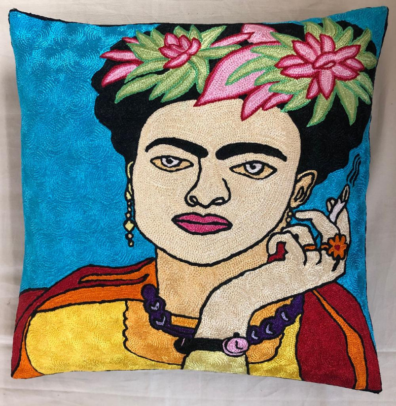 Square Silk Frida Kahlo Pillows, Pattern : Printed, Specialities ...