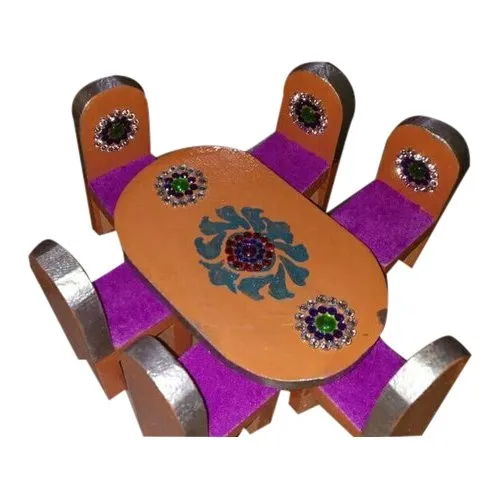 Wooden Dining Table Showpiece at Rs 299 / Set in Solapur Rajput