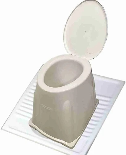 White PVC Portable Toilet