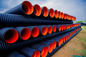 Hdpe Double Wall Corrugated Pipe, for Water Supplying, Drainage, Dimension : 90-100mm, 50-60mm, 40-50mm