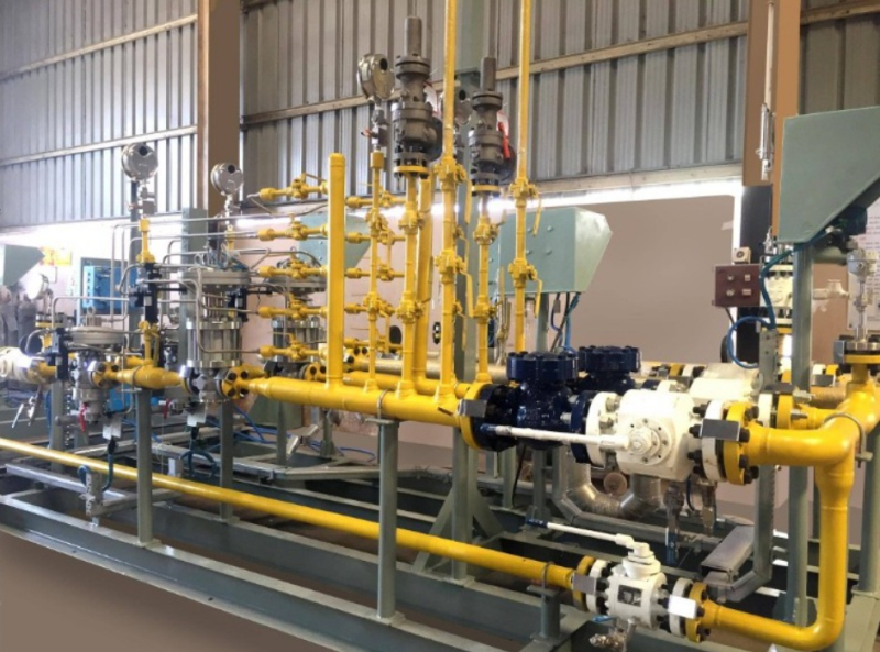 Gas Metering and Blending Skid, for Industrial, Color Yellow at Rs 1