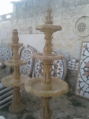 Polished Sandstone Garden Fountain, Voltage : 220v