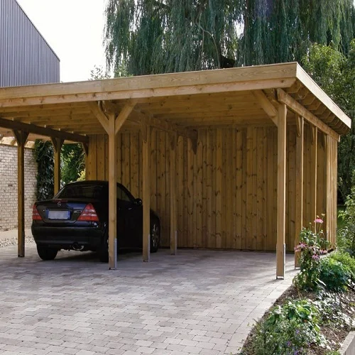 Polished Bamboo Parking Shed, Color : Natural Color at Rs 35 / Square ...