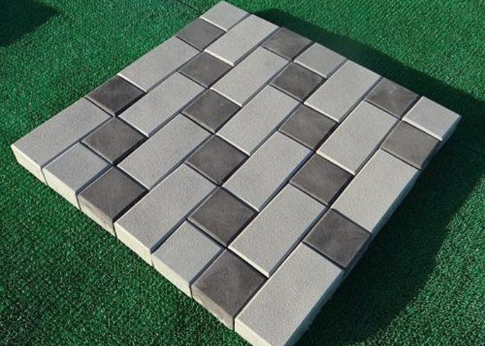 Rectangular Concrete Interlocking Tiles, for Landscaping, Pavement