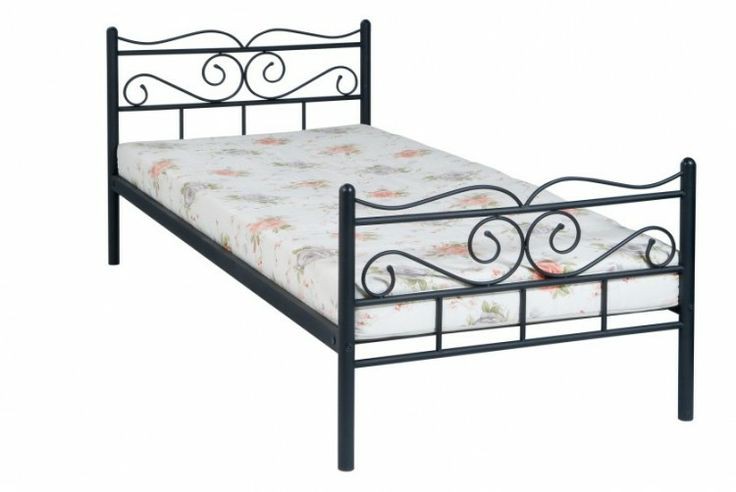 Black Customized Iron Single Bed, For Home, Hotel, Size : 4x6ft