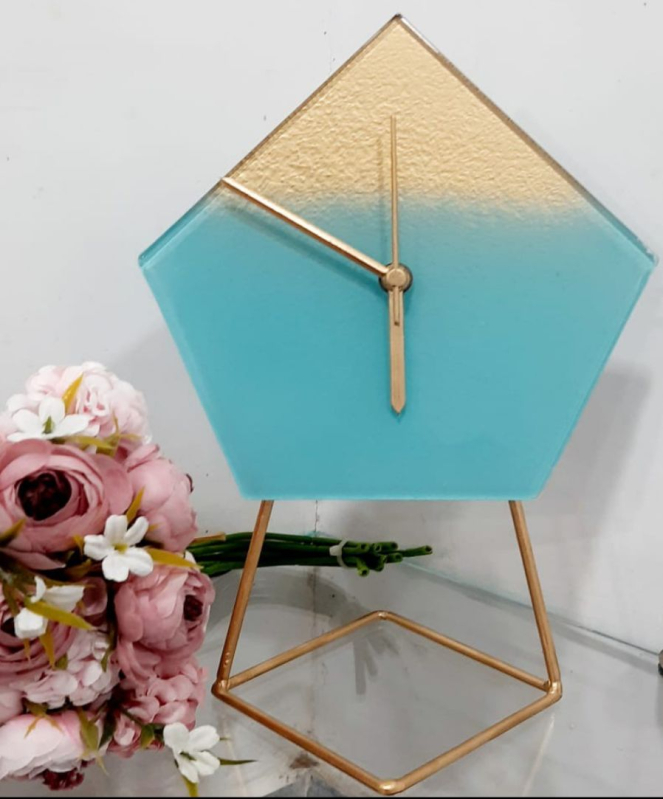 Multi Color Penta Table Clock, for Home, Office, Style Classy at Rs
