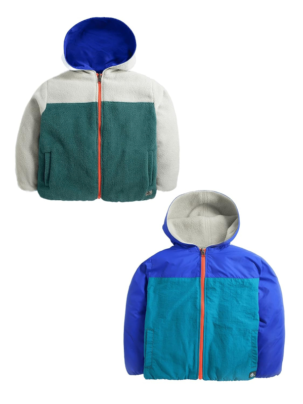 Multicolour Full Sleeves Hooded Kids Fleece Jackets, for Compact Size
