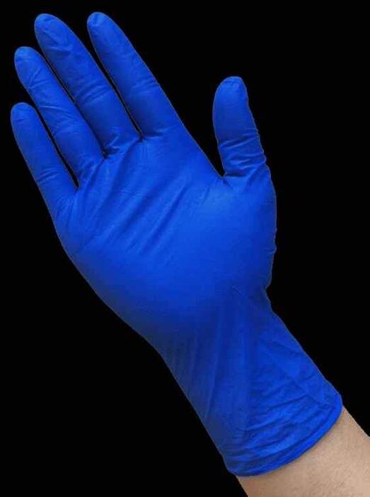 Blue Nitrile Gloves, for Beauty Salon, Size : M, XL, XXL, All