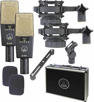 AKG Pro Audio C414 XLII Stereoset Vocal Condenser Microphone, Multipattern