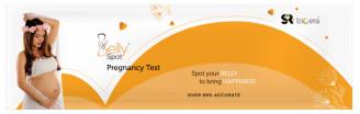 Belly Spot Pregnancy Midstream Test, For Clinical, Home Purpose, Hospital, Feature : Active, High Accuracy