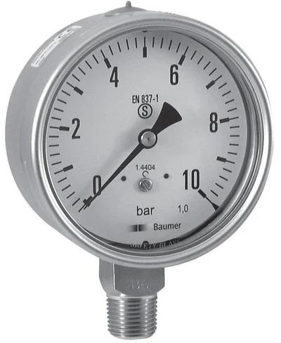 WIKA Baumer Pressure Gauge, Display Type : Analog