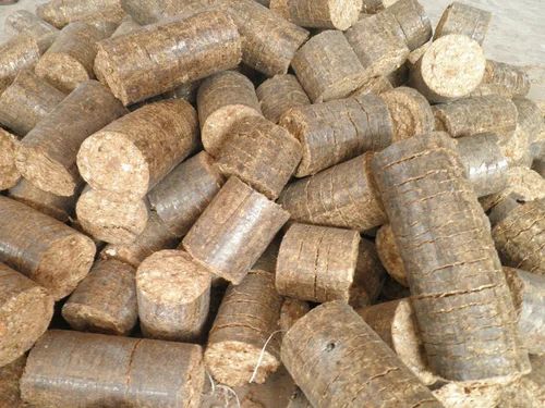Hard Organic Biomass Briquettes, for Boiler, Color : Brown
