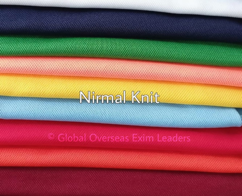Black Nirmal Knit Fabric, for Garments, Pattern : Plain