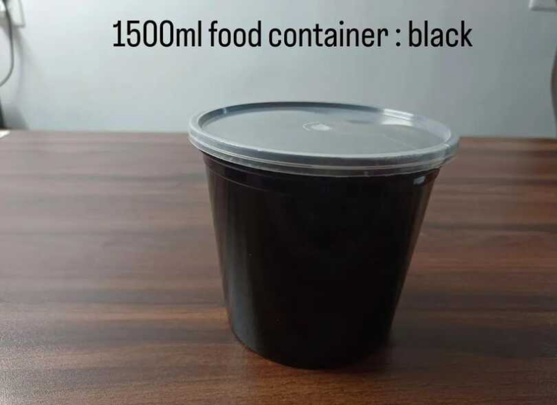 1500 Ml Black Disposable Plastic Food Container At Rs 2 Piece In Vijayawada Chennupati Polymers 4087