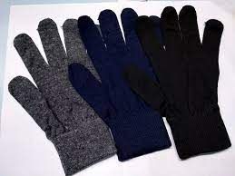 Plain Woolen Gloves, Size : M