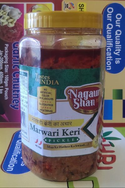 NAGAURI SHAN Chili Powder mango pickle, Shelf Life : 1Year, Packaging Type : 500gm