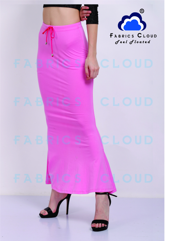 Women's Nylon Spandex Saree Shapewear with Drawstring (lotus Pink