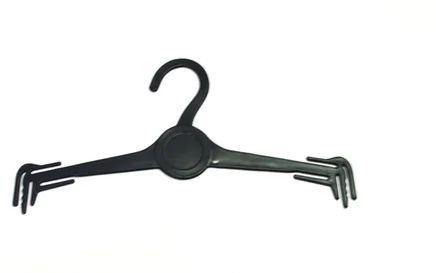 Plastic Hook Lingerie Hanger, Color : Black