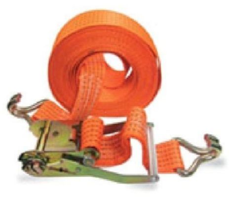 Orange High Tenacity Polyester Cargo Lashing Belt For Industrial Feature Easy To Use Long