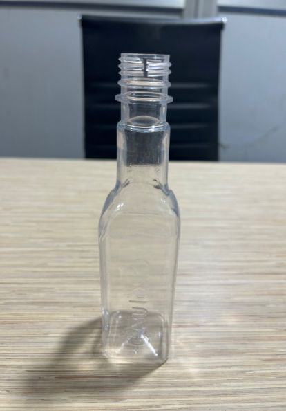 Transprent 250ml Square PET Bottle, for Beverage, Length : 28mm