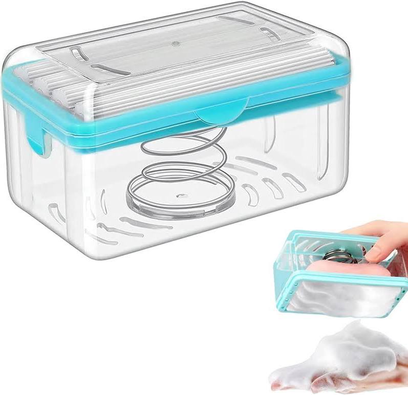 Transfernt Greenaxy Manual Rectangular plastic soap dispenser, for Home, Capacity : 900-1000ml