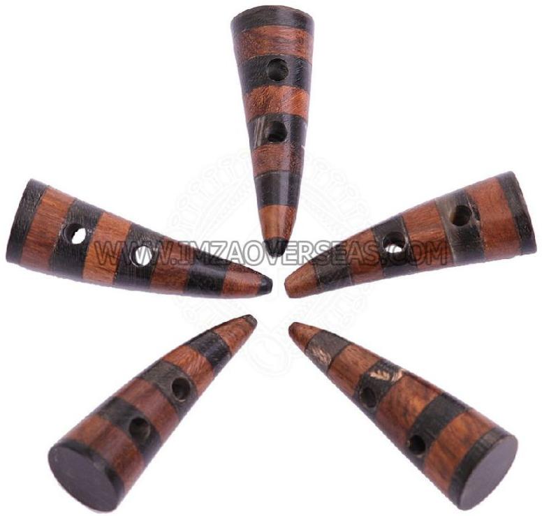 Black Wood And Horn Toggle Buttons, Feature : Attractive Look