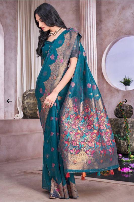 Soft silk fancy fabric saree