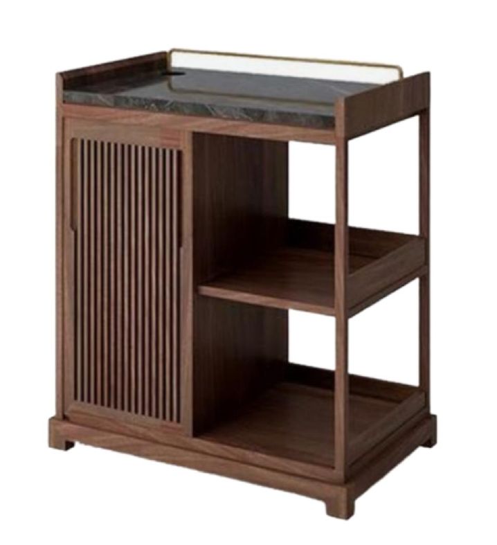 Brown MAH104 Wooden Iron Book Rack, Size 75 X 40 X 80 CM, Shape