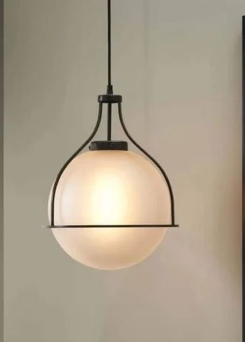 Black Electric Round Polished Home Decorative Hanging Light, for Hotel, Office, Voltage : 220V