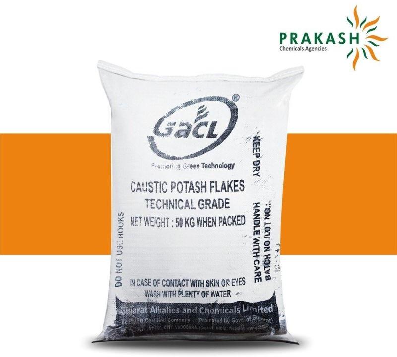 GACL Caustic Potash Flakes, for Industrial, Purity : 99%