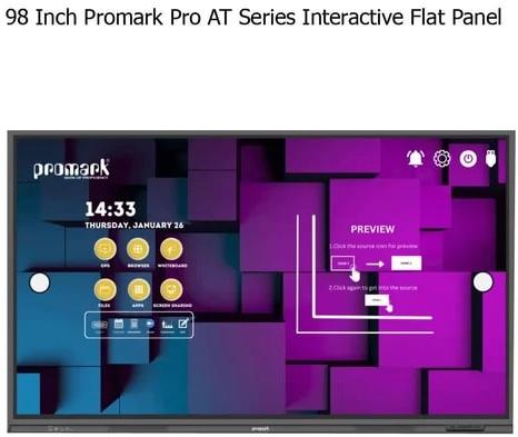 98 Inch Promark Pro AT Series Interactive Flat Panel