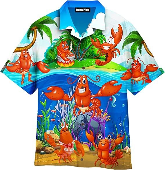 Printed Polyester men hawaiian beach shirt, Size : XL, XXL, XXXL