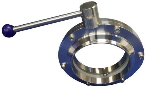 900 Psi Manual Stainless Steel Sanitary Butterfly Valve, Size : 14 Inch