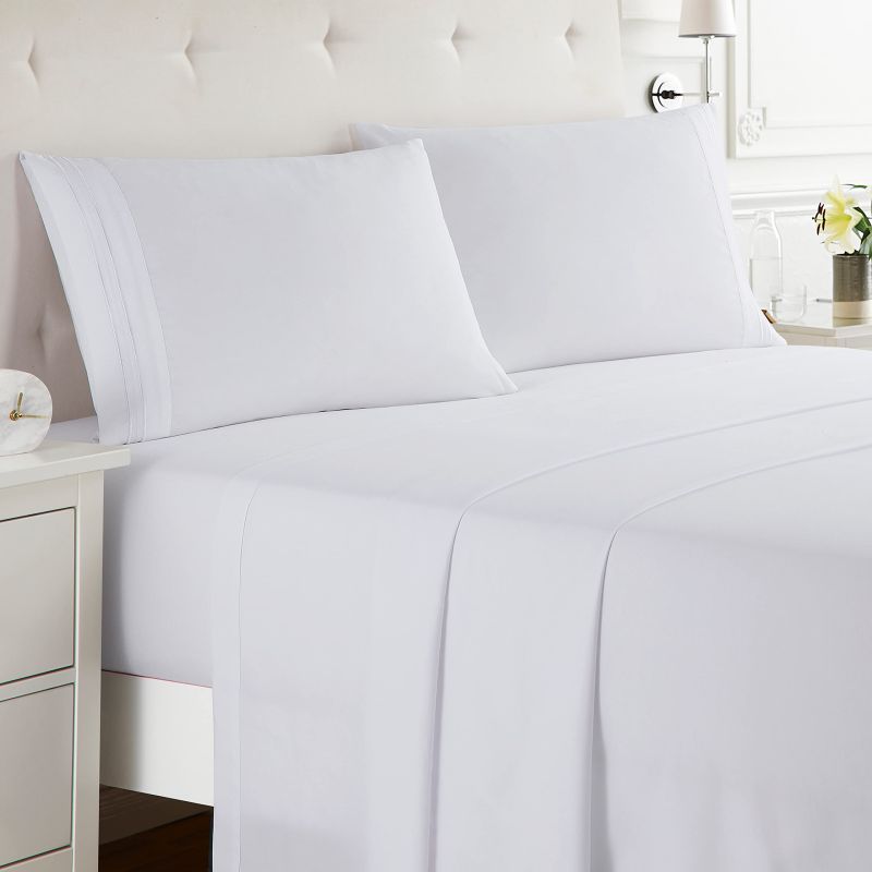 plain bed sheet