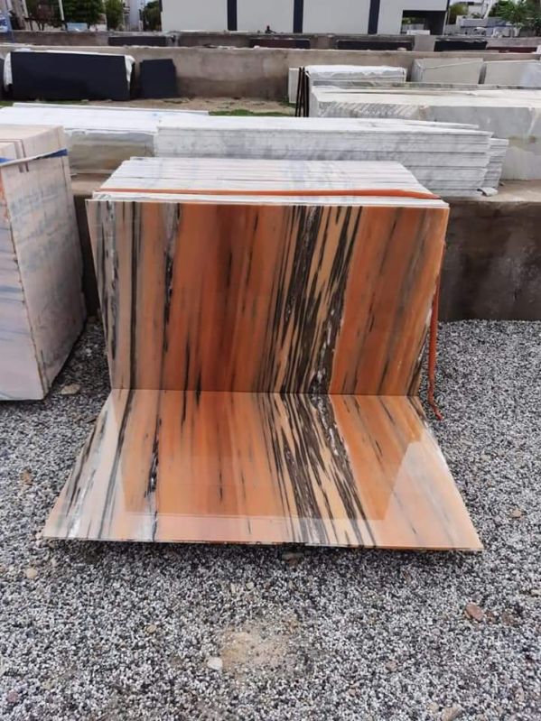 Rectangular Pink Marble Slab For Hotel Kitchen Size 24x24ft At Rs