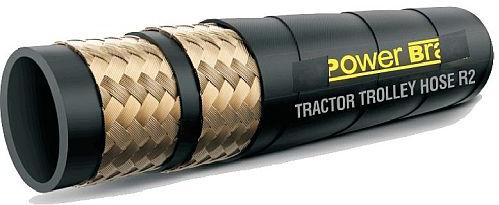 Tractor Trolley 2 Wire Braid Hydraulic Hose Pipe