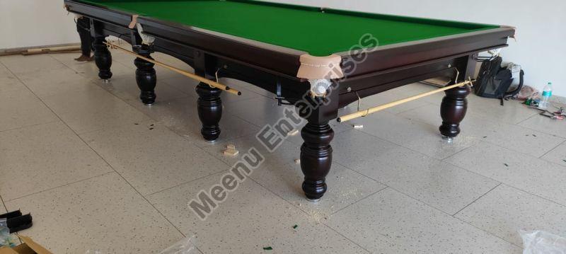 Polished Natural Wood MEBS0010 Snooker Table, for Sports Home, Size : 10X6 Ft