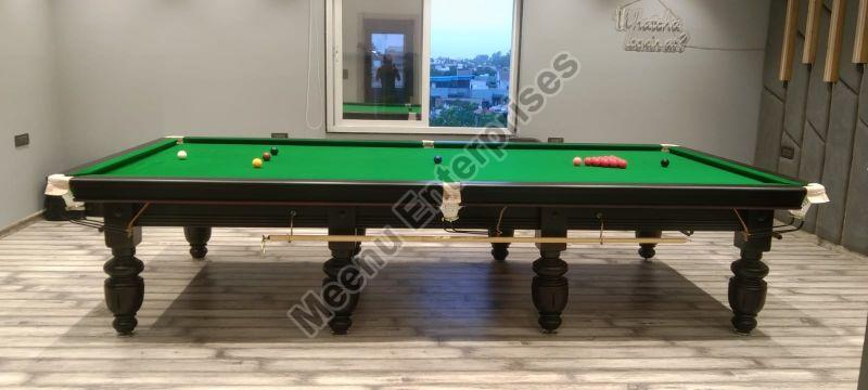 Polished Natural Wood MEBS0011 Snooker Table, for Sports Home, Size : 12x6 Ft