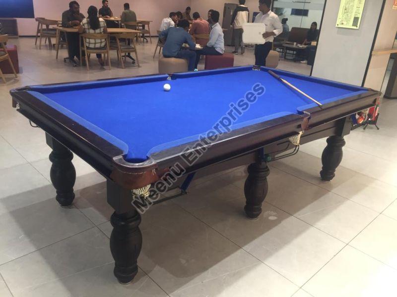 Plain Polished Natural Wood MEBS005 Mini Snooker Table, Size : 10X5 Ft