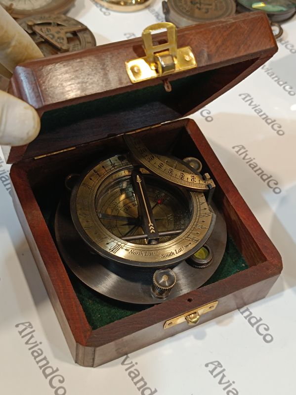 Solid Brass Sundial Compass - Gilbert & Sons London - Manufacturer