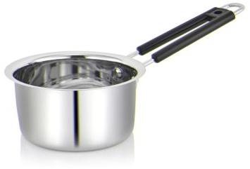 SS 019 Stainless Steel Sauce Pan, for Cooking, Color : Silver