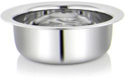Chiaro Silver Round 0.63 Kg Polished Stainless Steel TP001 Triply Tope