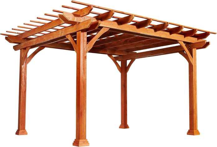 Wooden Pergola, Shape : Square