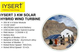 IYSERT 3 KW SOLAR HYBRID WIND TURBINE