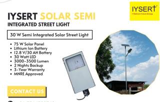 IYSERT 30W SOLAR SEMI-INTEGRATED STREET LIGHT