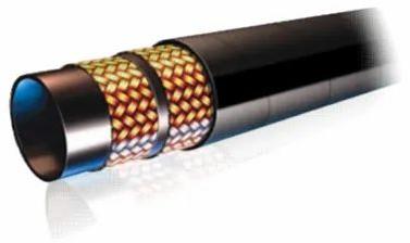 Black High Round SAE 100 R6 Hydraulic Hose Pipe, Packaging Type : Roll