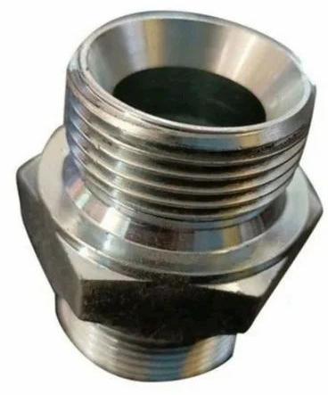 Silver Round Stainless Steel Pipe Adapter