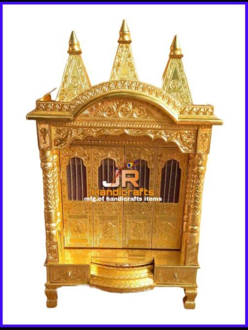 Golden Pipe Non Polished Brass Temple, for Doors, Furniture, Window