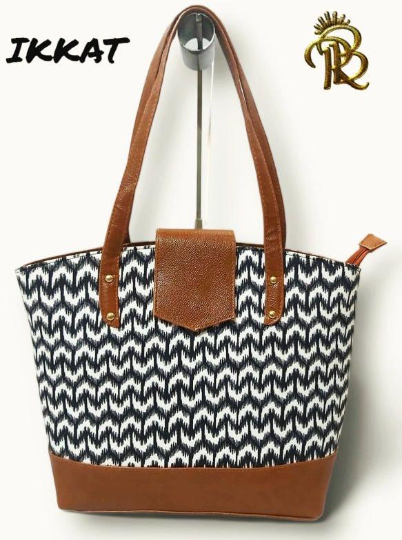 Printed Cotton Ikkat Tote Bags, Occasion : Party Use, Casual Use