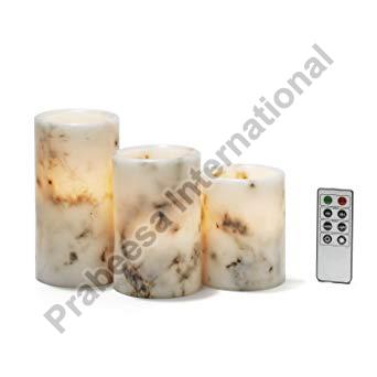 Translucent Marble Hurricane, for Home Decoration